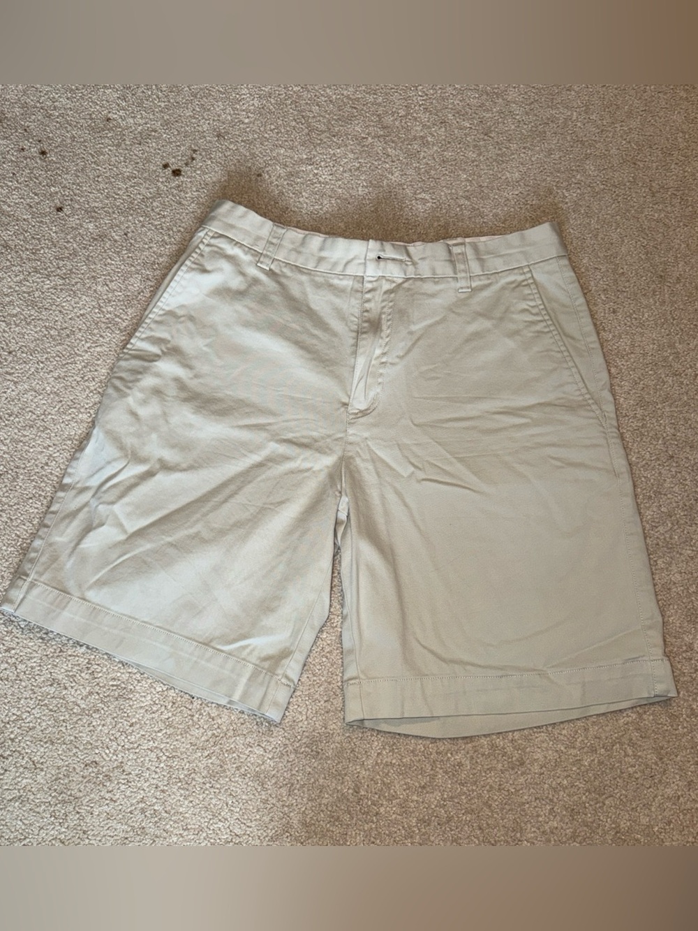 adidas Men's Light Khaki Flat Front Shorts